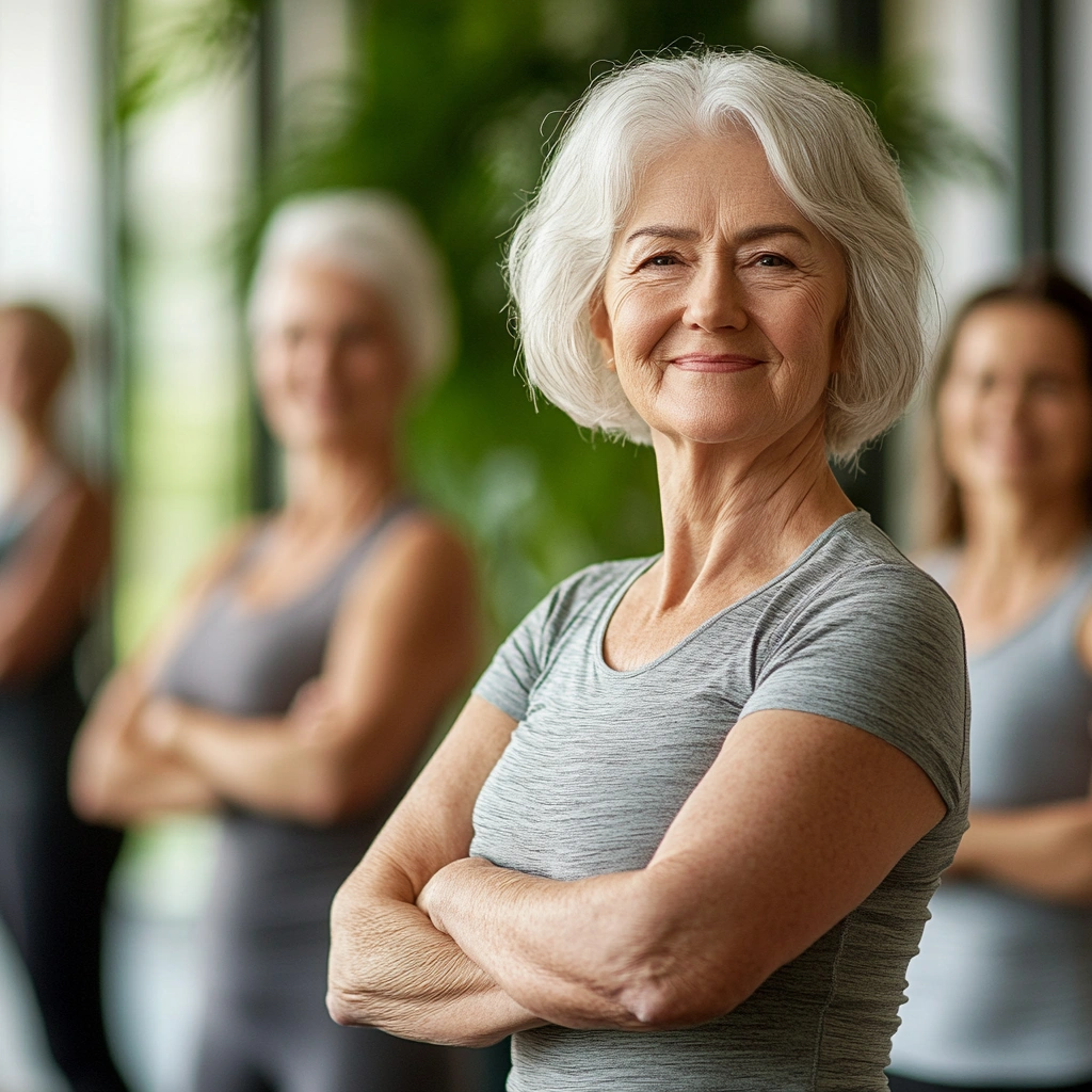 Активні пенсіонери під час заняття у tembravock